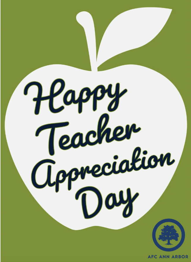 🍎 Happy Teacher Appreciation Day!! 🍎 Help Us celebrate School Night and support : Ann Arbor PTO Council and WISD's My Future Fund at our Season Home Opener this Saturday, 5/11 @ 7:00 PM