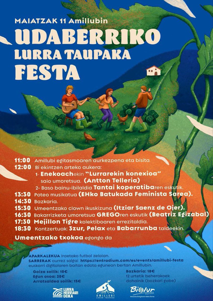 Larunbatean, maiatzak 11 sekulako festa antolatu dute #amillubin.
Oraindik garaiz zaude sarrera erosteko!
entradium.com/events/amillub…