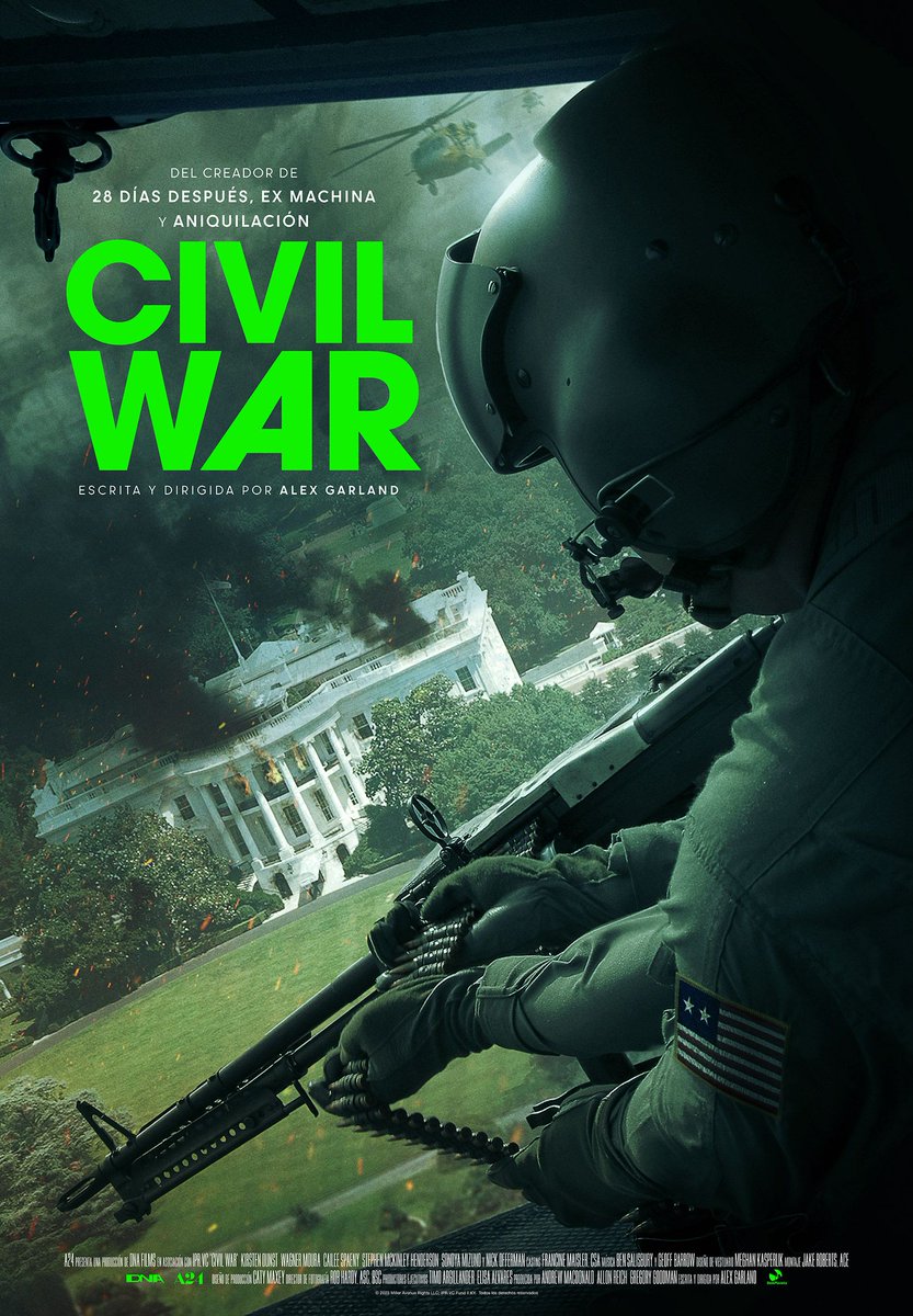 Crítica de Civil War (2024) de Alex Garland. elblogdelalenteja.blogspot.com/2024/05/civil-…
#alexgarland #kristendunst #jesseplemons #caileespaeny #wagnermoura #CivilWarMovie