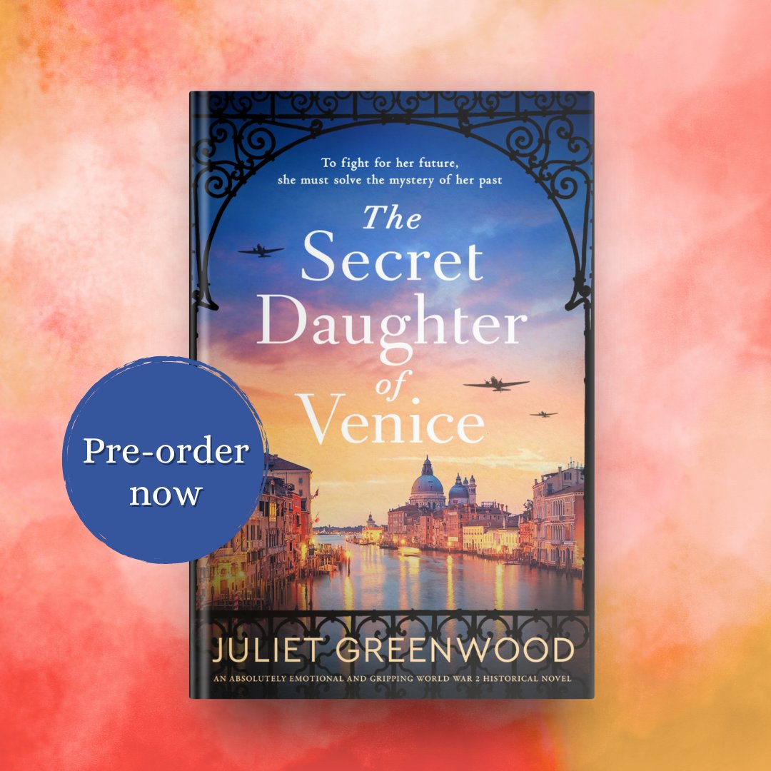 🎫 You have a ticket to Venice thanks to @julietgreenwood and your boat leaves in just ONE week!

💛 Treat yourself to WWII historical fiction and pre-order The Secret Daughter of Venice today: geni.us/338-po-two-am

#historicalnovel