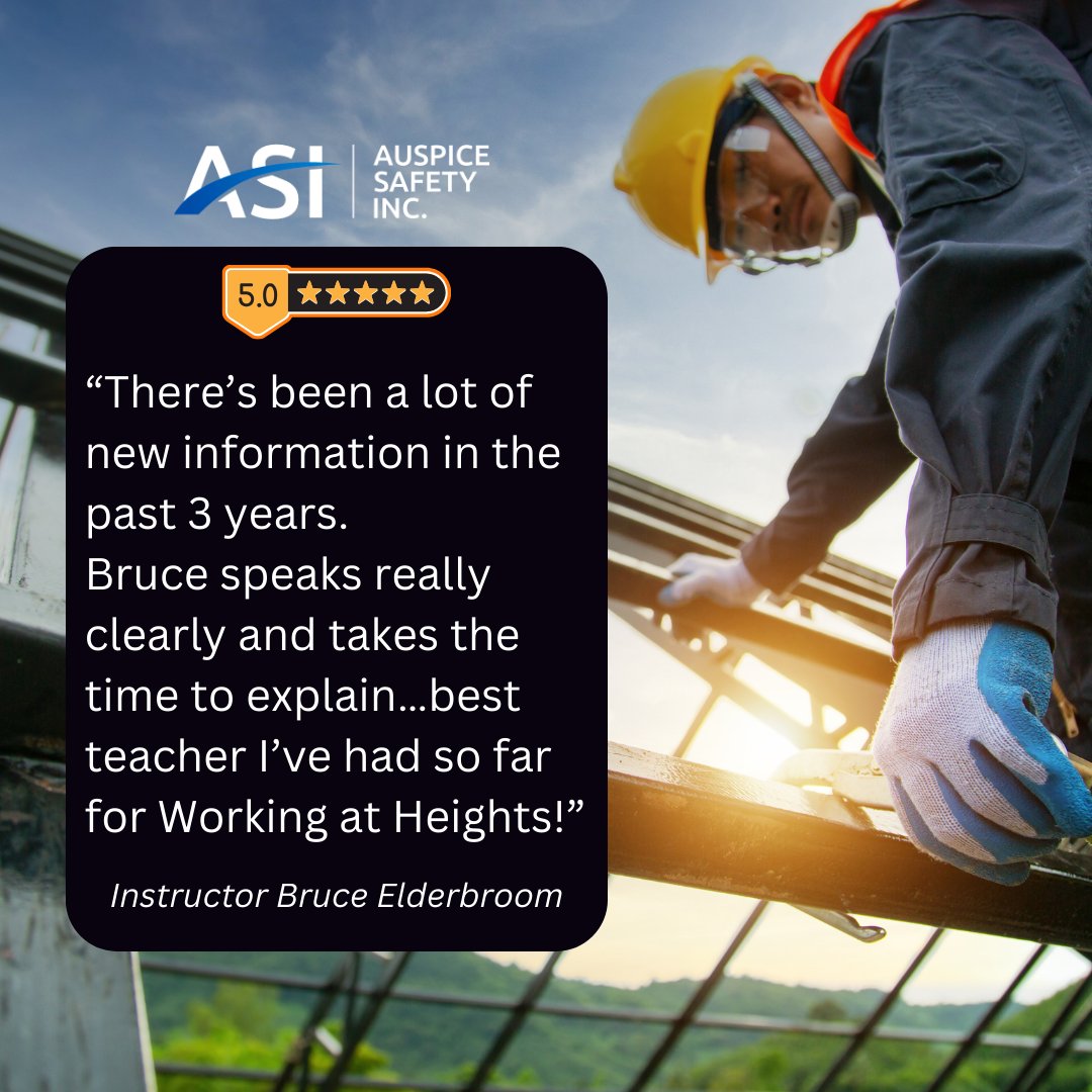 #𝐓𝐞𝐬𝐭𝐢𝐦𝐨𝐧𝐢𝐚𝐥𝐓𝐮𝐞𝐬𝐝𝐚𝐲 The introduction of mandatory working-at-heights training in Ontario resulted in a significant decrease in fall-from-height injuries among construction workers. Visit our website for more information or to register ow.ly/IVbM50QKnI9