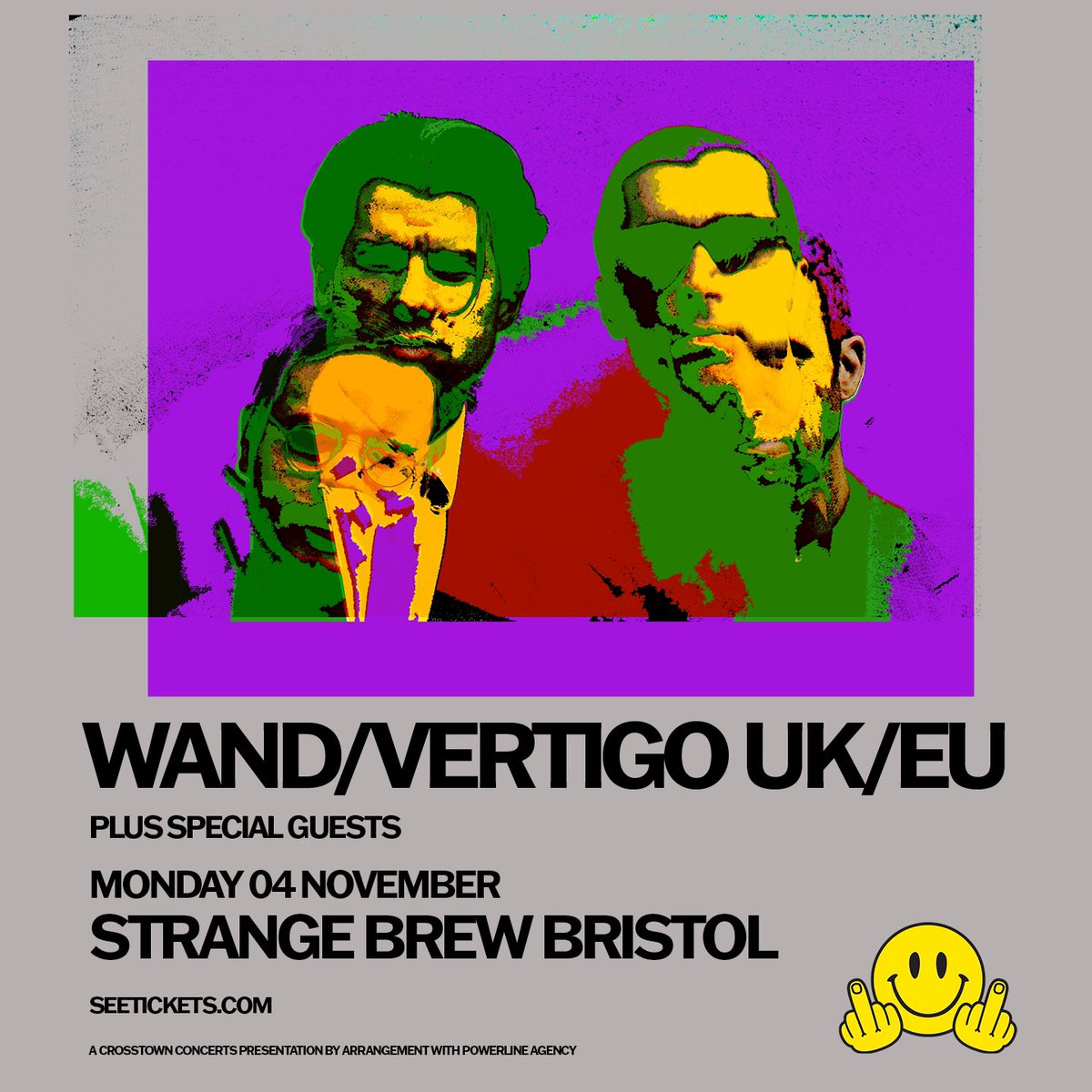 Wand play @strangebrewbriz on Monday 4th November. Tickets are on sale Friday 10th May at 10am: crosstownconcerts.seetickets.com/event/wand/bri…