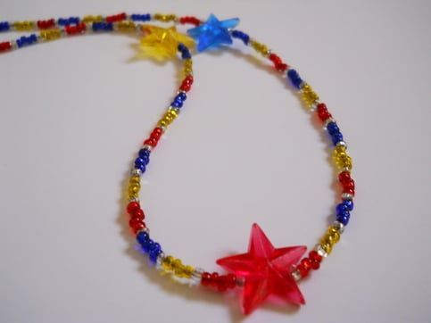 '''Red, Yellow and Blue Star Bead Necklace''' 
Elevate your style with our stunning Red, Yellow, and Blue Star Bead Necklace. Perfect for adding a pop of color to any outfit! #Fashion #Jewelry #bmecountdown buff.ly/3y3lLc4