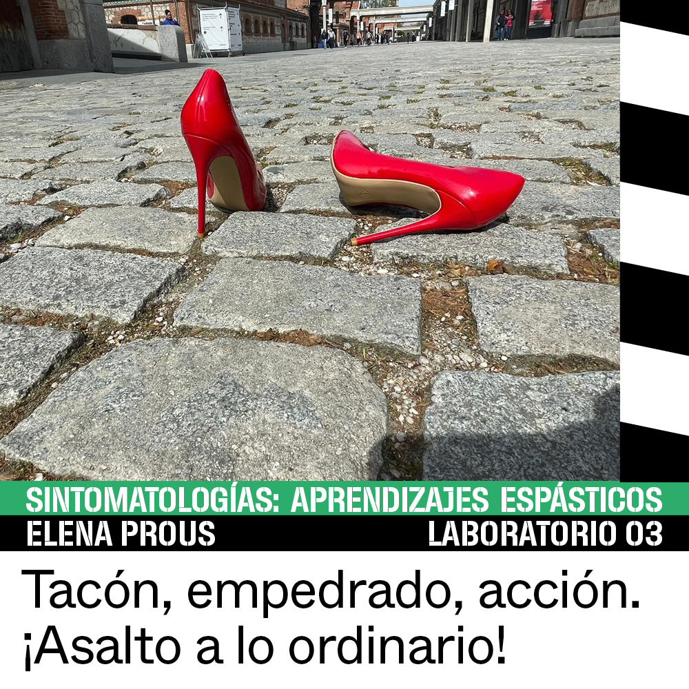 👠En el marco del programa #SeAbreElTelón del #Centroresidenciasartísticas, estáis invitados(as) a la actividad performativa “Tacón, empedrado y acción ¡Asalto a lo ordinario!” junto a las artistas @costabadia y #ElenaProus, el #18MAY Inscripciones ▶️ bit.ly/3y4HMav