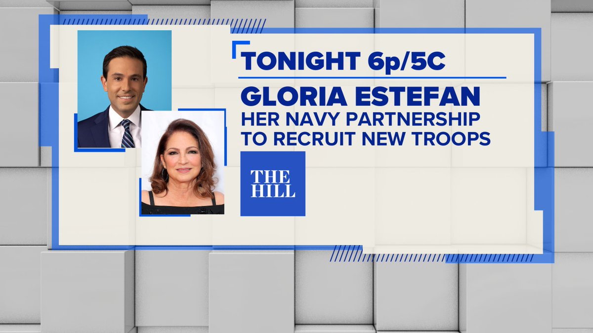 Singer @GloriaEstefan joins @BlakeBurman on #TheHill to discuss her partnership with the military to recruit new troops. Tune in tonight at 6p/5C. To find NewsNation on your screen, go to JoinNN.com.