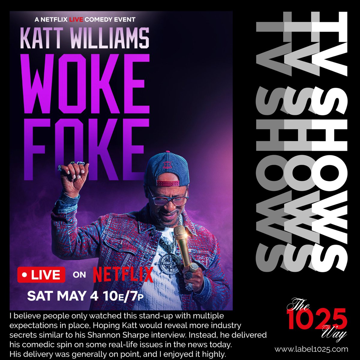 instagram.com/p/C6qqiwUoamS/…
—————————————————————
#Label1025 #WokeFoke #KattWilliams #comedy #live #liveperformance #performance #standup #tv #tvshow #tvspecial #Netflix