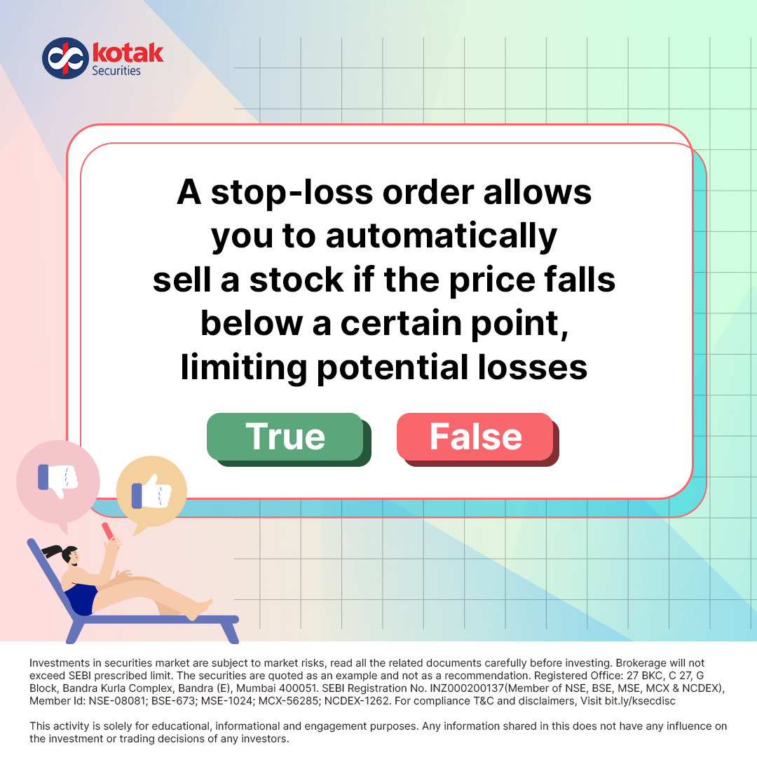 Think you know the answer? Let us know in the comments! Disclaimer: bit.ly/longdisc #KotakSecurities #FinancialLiteracy #TrueOrFalse