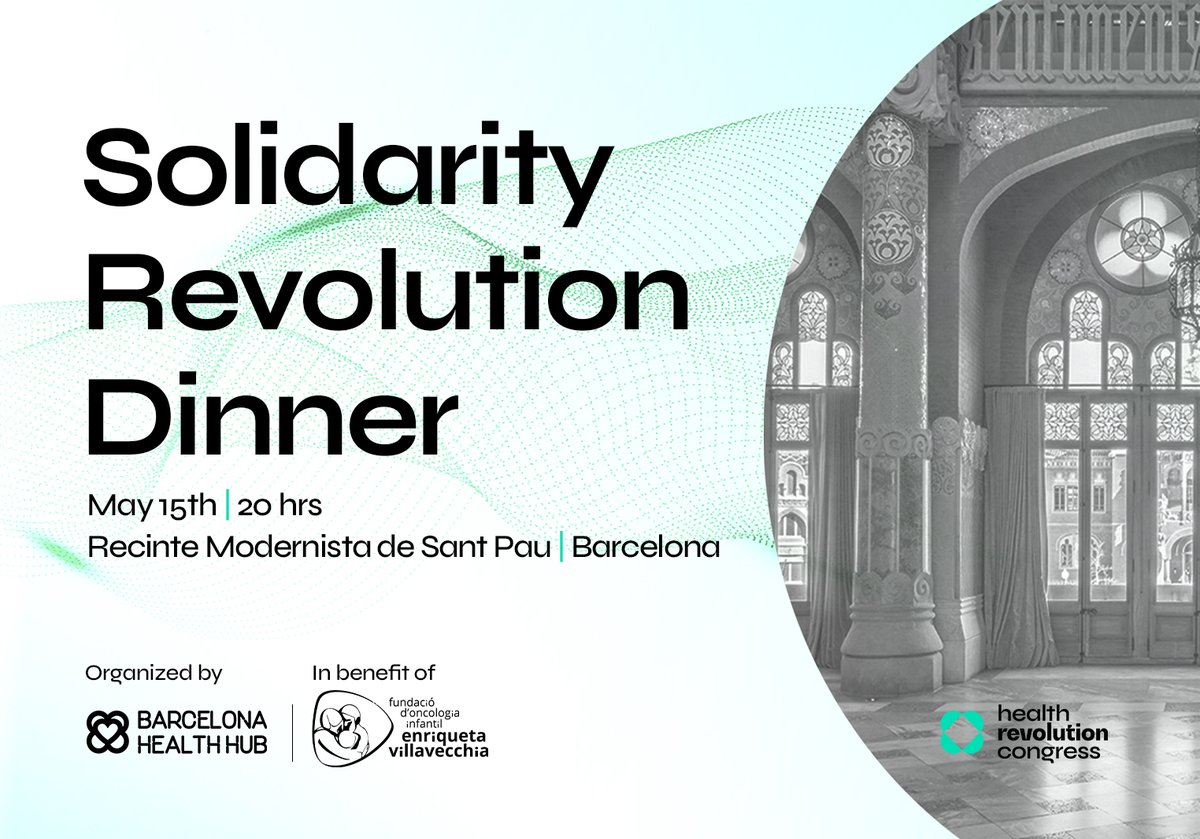 Be part of the revolution in #healthcare at the exclusive Solidarity Revolution Dinner on May 15th with Children’s Oncology @FEVillavecchia, which is making a difference in the lives of many! If you cannot make it, you can also contribute. Discover how 👉 healthrevolutioncongress.com/2024/04/11/be-…