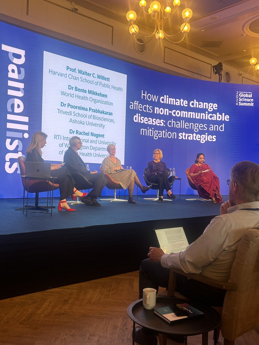 Very powerful panel discussions at the @novonordiskfond Global Science Summit. NCD’s, Infectious diseases and food systems, cities all under the lens of climate change. @gatesfoundation @WHO @wellcometrust