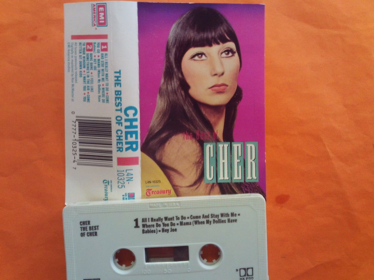 #cassette of the day : 

The Best Of Cher 
(US EMI Records 10 track compilation tape 1987) 

#sixties #pop #vocal #60smusic

discogs.com/release/827682…