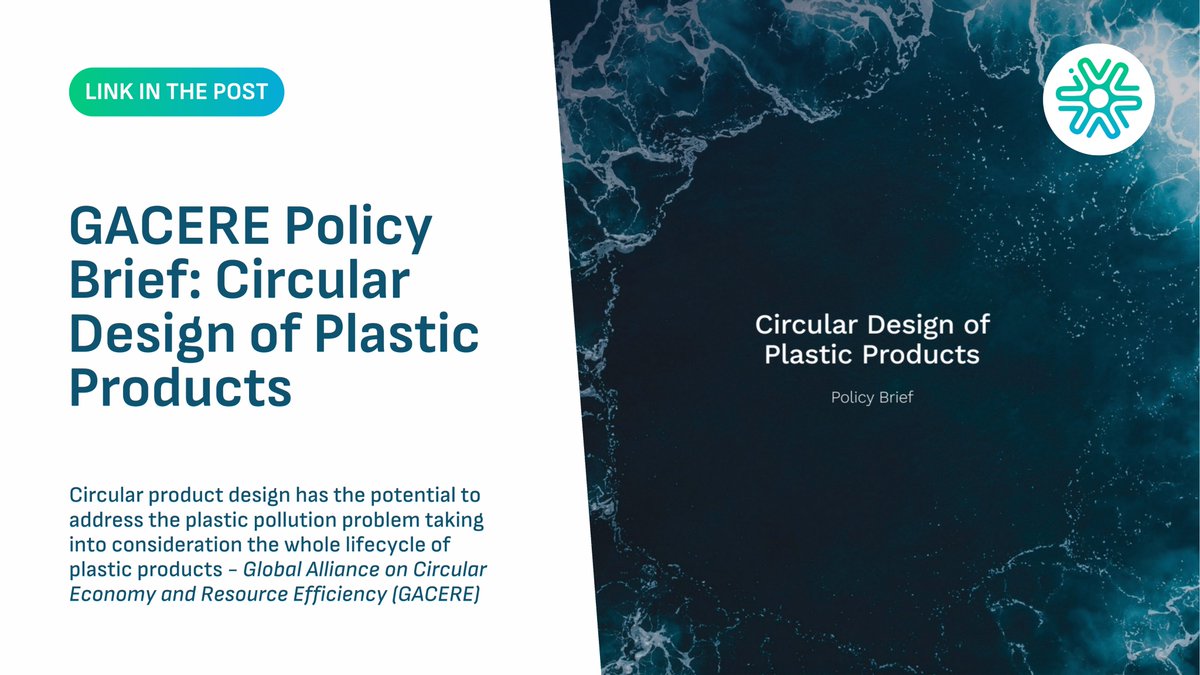 ✔️ #CircularEconomy models increase product value and reduce waste.

📄 GACERE's latest policy brief provides insights into #circulardesign criteria for #plasticproducts, essential to tackle #plasticpollution.

Dive into the report here 👉 unido.org/sites/default/…