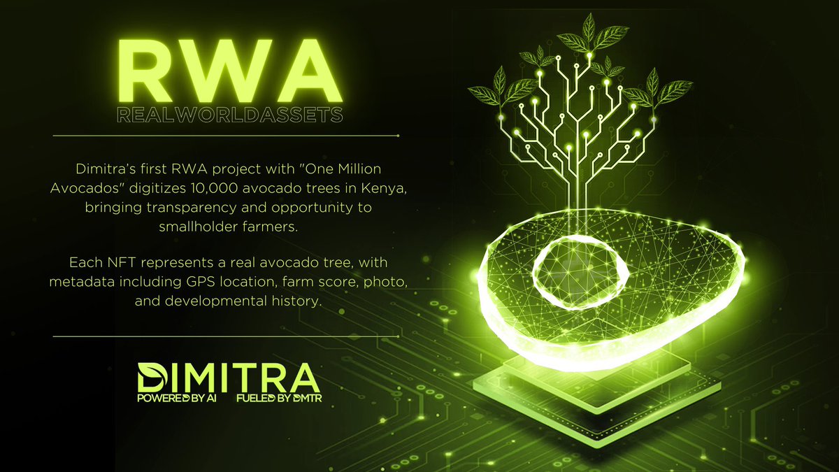 @CryptoBunny24 @dimitratech $DMTR 💎 AgTech 🧑‍🌾 #AI #RWA #DePin ✔️

As the world evolves, Dimitra is committed to developing an all-in-one agricultural platform that caters to farmers across the globe, and $DMTR plays a key role in achieving that goal.

$DMTR 🔥🔥🔥