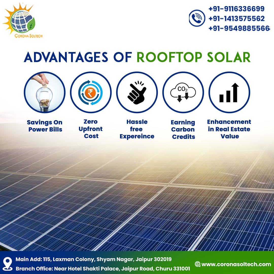 Are you tired of rising electricity bills? Go green and slash your energy costs with a rooftop solar system from Corona Soltech!  Contact Corona Soltech today! Call: +91-9116336699, +91-8504929311 #rooftopsolar #renewableenergy #savemoney #savetheplanet #coronasoltech