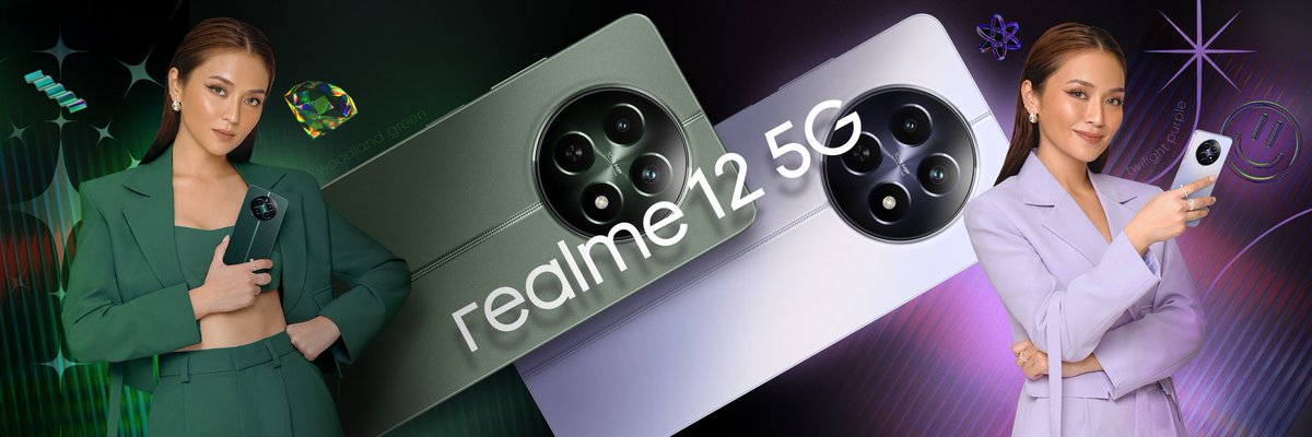 The realme 12 5G! 💚💜