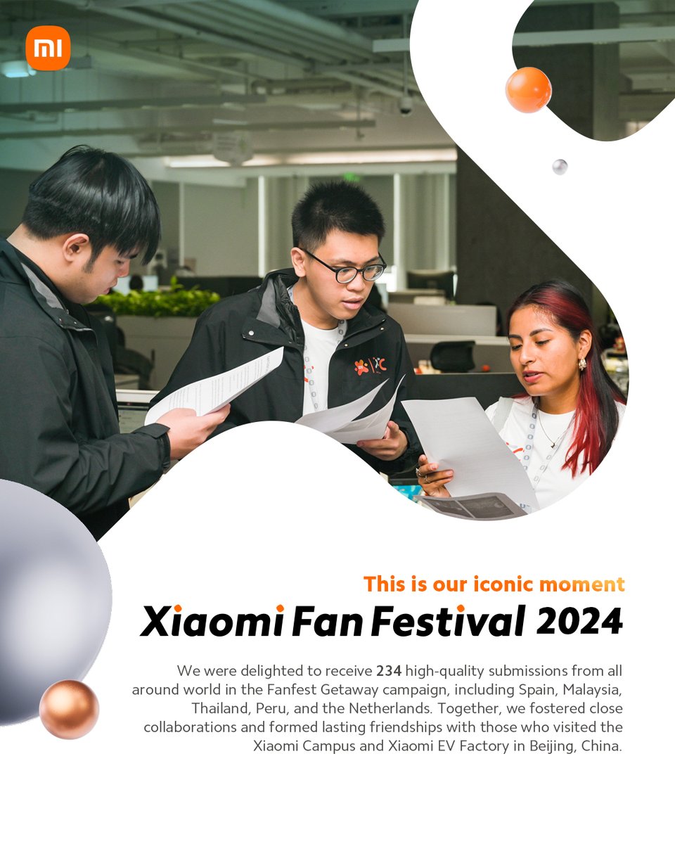 A heartfelt thanks to all #XiaomiFans for making #XiaomiFanFestival2024 an unforgettable one!

The passion you've shown drives us to keep innovating and inspiring - we can't wait to see you again next year! 🧡 #NoMiWithoutYou