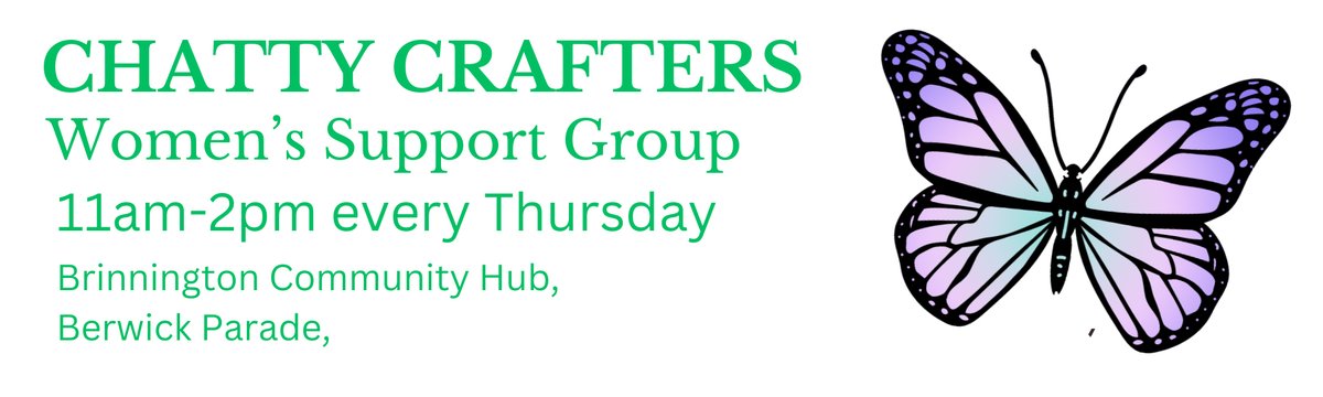 Our Chatty Crafters are back tomorrow from 11am - if you're a woman in need of support, or someone to talk to, or just 10 minutes peace, they'd love to see you. And if you're just looking to learn new crafts, you're welcome too! @AgeUKStockport @skylight_sk @GroundworkGM