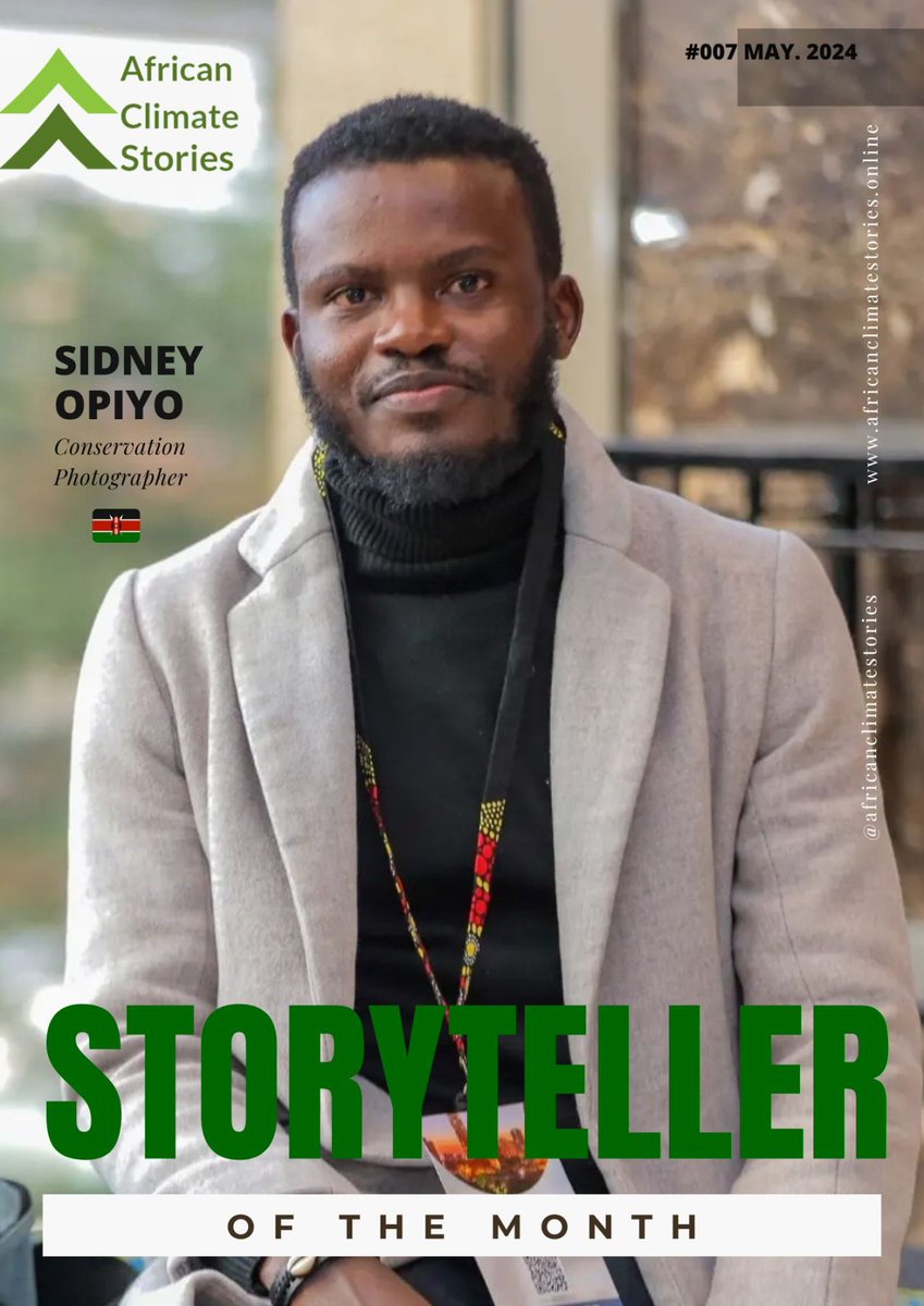 🌍 Excited to share that I've been featured as the storyteller of the month by African Climate Stories! 📸 It's an honor to have my work as a conservation photographer and Environmental scientist recognized in this way. #ClimateAction #ConservationPhotography