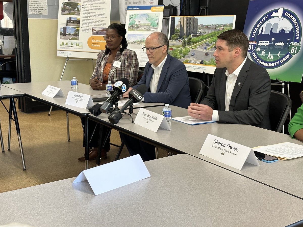 White House Senior Advisor @TomPerez is in Upstate NY today looking at major infrastructure projects in Syracuse and Buffalo. I’ll be following him the whole trip.