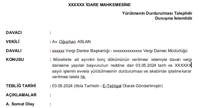 Bazen bomboş şeyler yüzünden bir sürü zaman kaybediyoruz. Vergi dairesine özel yetki de ihtiva eden vekaletnamemle başvuru yapıp talep ettiğim müvekkile ait borç dökümünü vergi mahremiyeti diyerek vermeyen vergi dairesine ben niye dava açmak zorunda kalıyorum? Valla siz…