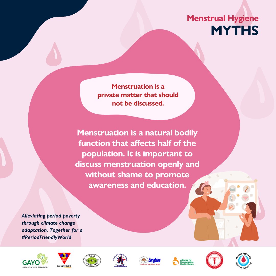 You are not in this alone. Menstruation is a natural bodily function. Besides, other women share your concerns and have asked similar questions. So don't be mute. Voice up and get your needs addressed. #EndPeriodShame #PeriodPower🩸💪 #MHD2024