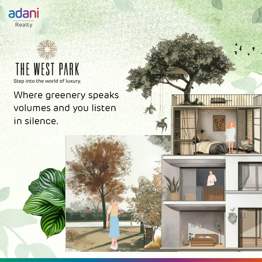 Dive deep into the realm of nature where each breath is a breath of freedom, and each step is a heavenly intervention. Make ‘The West Park’ your #AddressOfGoodness

#AdaniRealty #TheWestPark #Gujarat #Property #Villas #Greenery