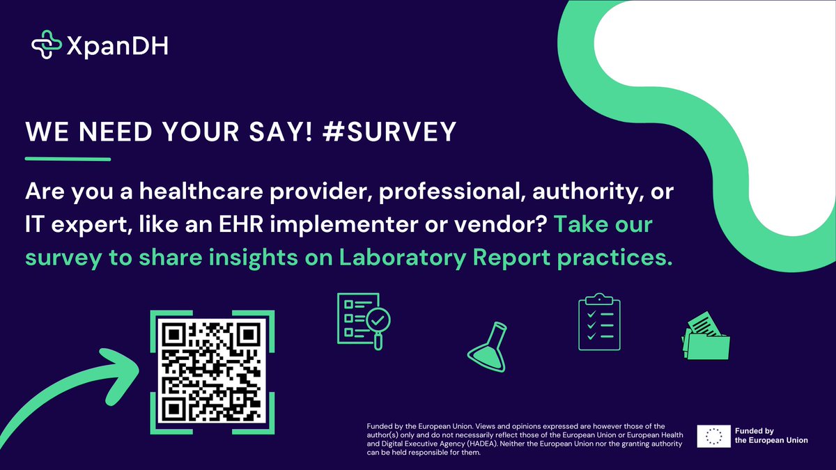 📣 Join our survey! 👉 Calling all healthcare professionals, authorities, and IT experts! Take part in our survey to share your insights. Let's improve healthcare together! #SurveyAlert

xpandh-project.iscte-iul.pt/survey-launche…