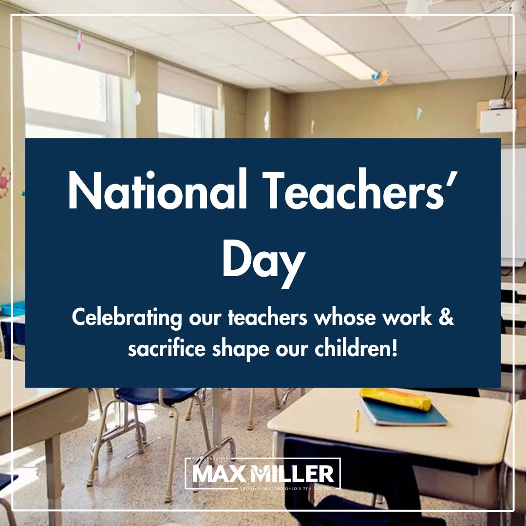 Today is #NationalTeachersDay & we recognize the people who shape the future of our children, our communities & our country.

Teachers, thank you for your devotion, work & sacrifices!