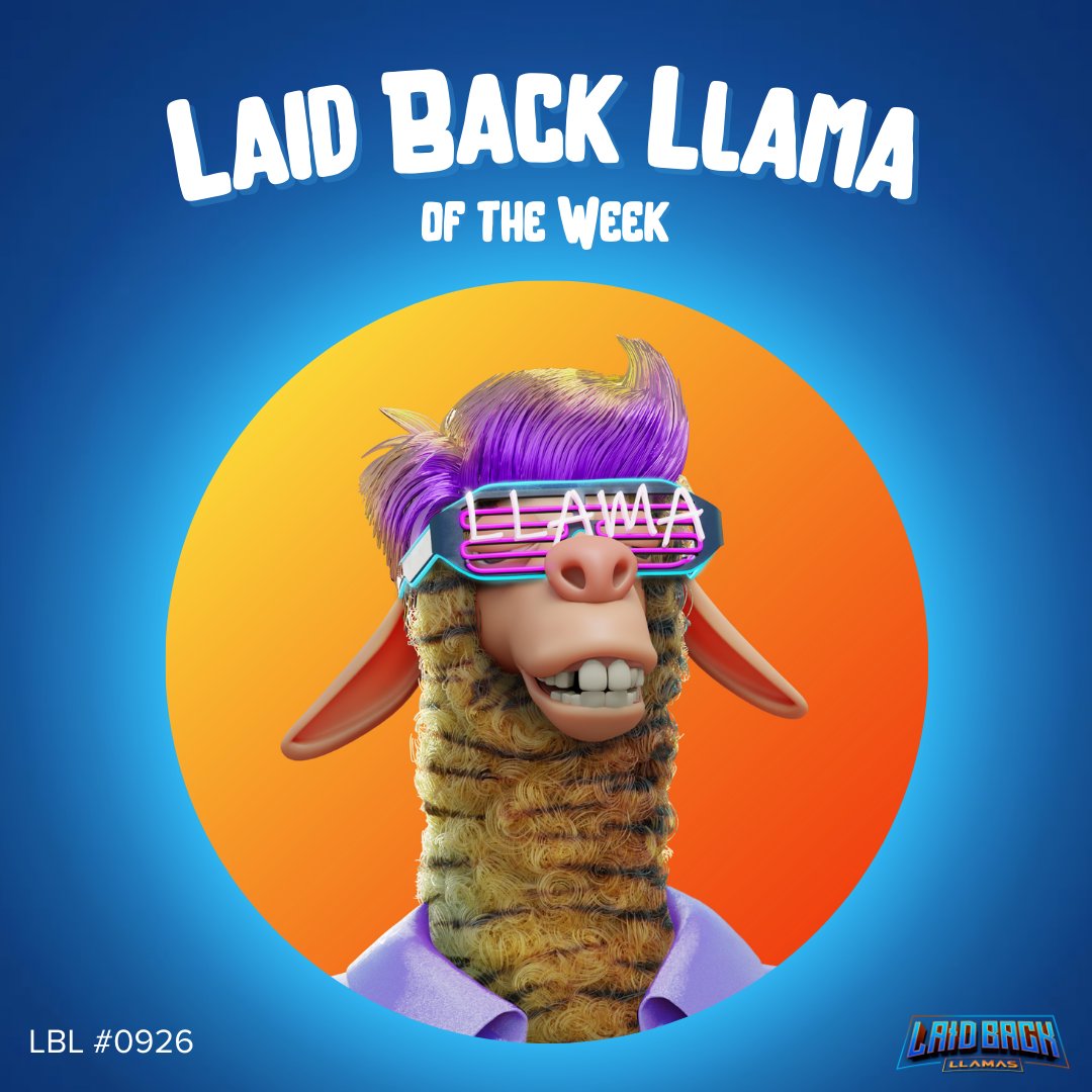GM to #TheHerd 🌞🦙  

Today's a tad more whimsical as we embrace #WackyWednesday. 
Let's sprinkle some giggles into our usual llama routine! 🦙😄

#GM #LaidBackLlamas #BossLlamas #LadyLlamas
