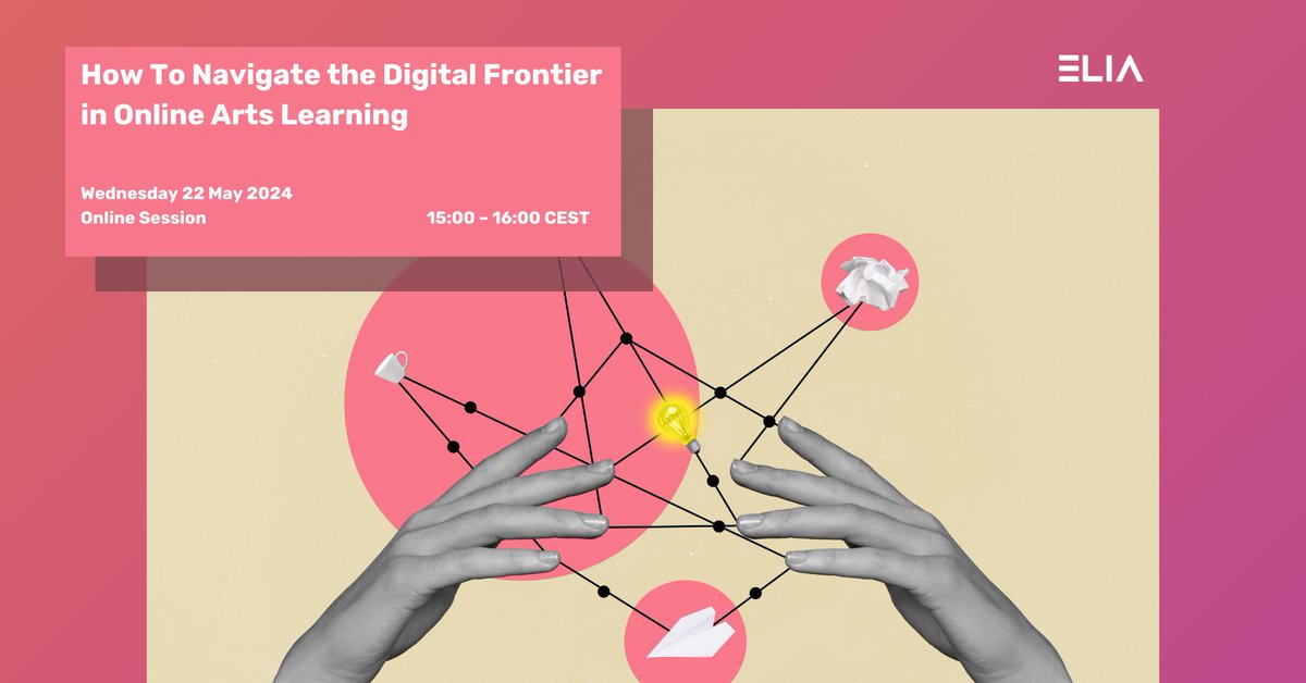 ⚡️Join our upcoming online session where we will unravel the evolving landscape of #digitallearning and its impact on higher arts education. With speakers Debbie Cavalier @BerkleeOnline @BerkleeCollege and Georgia Steele @UAL @csm_news 📌elia-artschools.org/page/ELIAOnlin…