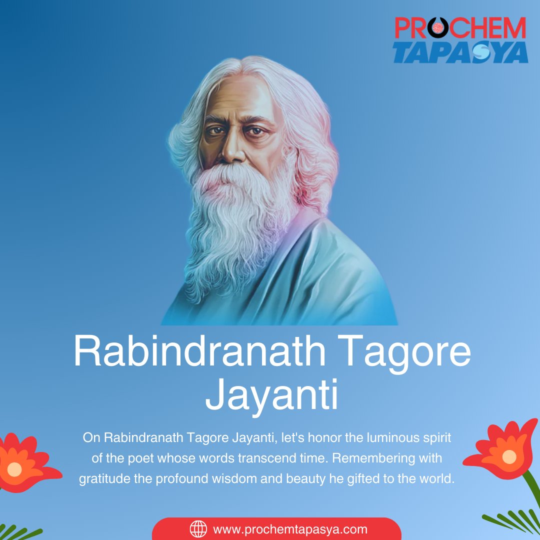 TapasyaIndia's tweet photo. Celebrating the timeless legacy of Rabindranath Tagore on his Jayanti! 

Let's honor the literary genius whose words continue to inspire and resonate with generations. 
#RabindranathTagore #TagoreJayanti #LiteraryLegend" https://t.co/9J3i34szlk