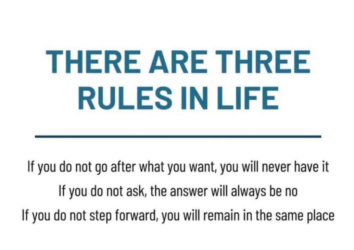 3 RULES IN LIFE 💯