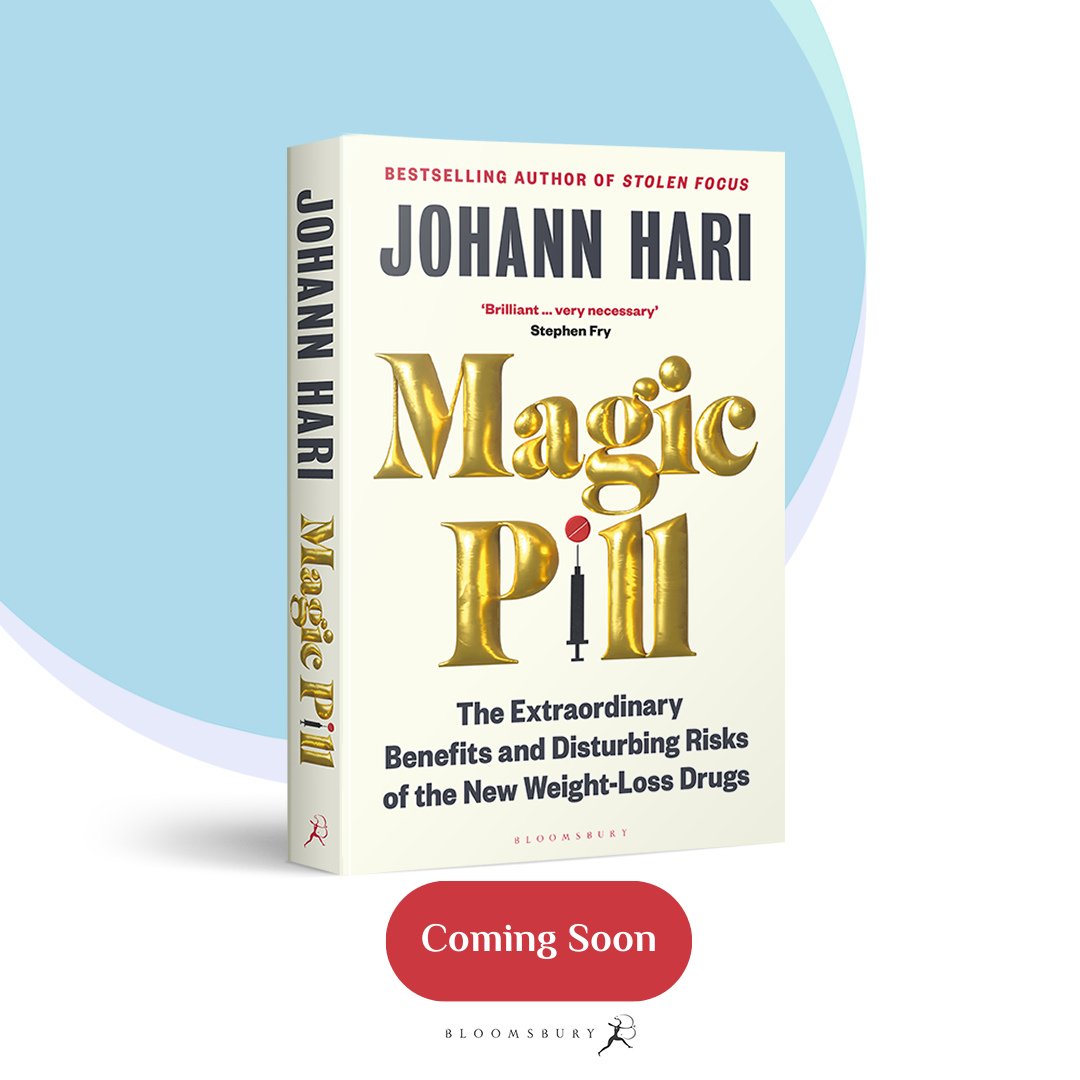 Come, explore Johann's personal journey with Ozempic & societal healing around food, weight & body image. Ready to be surprised? Stay Tuned!! @johannhari101 #Bloomsbury #BloomsburyIndia #BloomsburyBooks #bookstagram #Books #MagicPill #JohannHari #BookLovers #BookClubs #StayTuned