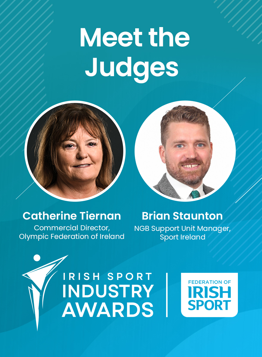 🚨Judges announcement Last but not least, we are delighted to announce Catherine Tiernan, Commercial Director @TeamIreland & Brian Staunton, NGB Support Unit Manager @sportireland Nominations for this year's awards close tomorrow at 2pm! Enter now👇 irishsportindustryawards.ie