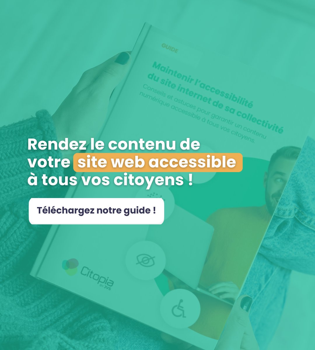 RGAA et accessibilité numérique : un vrai casse-tête non ? 😱

Téléchargez notre guide complet avec des conseils et bonnes pratiques pour un contenu inclusif ✅

👉 hubs.la/Q02v7ms70

#accessibilitenumerique #RGAA #inclusion #collterr #compublique