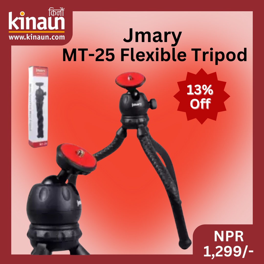 Flat 13% OFF on Jmary MT-25 Flexible Tripod
kinaun.com/product/jmary-…

#tripod #mobiletripod #mobileaccessories #FlexibleTripod #discount #offer #kinaunshopping #किनौं
