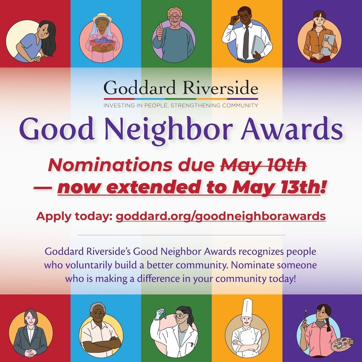 Nominations Extended for Good Neighbor Awards! buff.ly/4a9gyMX @goddardriv #sponsored