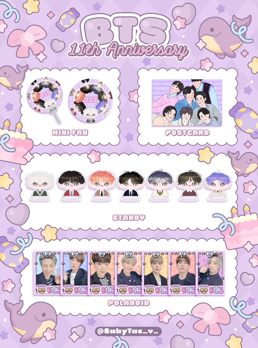 ⟡ 𝐏𝐥𝐬 𝐫𝐭 ⟡ สุ่มแจก 1 set ★ 𝐆𝐢𝐯𝐞𝐚𝐰𝐚𝐲 𝐁𝐓𝐒 𝟏𝟏𝒕𝒉 𝐀𝐧𝐧𝐢𝐯𝐞𝐫𝐬𝐚𝐫𝐲 ★ • 𝟒𝟎 𝒔𝒆𝒕 𝒐𝒏𝒍𝒚 • 𝑭𝒐𝒓𝒎 : 𝟑𝟎/𝟎𝟓/𝟐𝟒 𝑻𝒊𝒎𝒆 : 𝟐𝟎:𝟑𝟎 𝑺𝒉𝒊𝒑𝒑𝒊𝒏𝒈 : 𝟓𝟓.- 🔻𝐌𝐨𝐫𝐞 𝐃𝐞𝐭𝐚𝐢𝐥𝐬🔻 #BTS11thAnniversary #11YearsWithBTS #BTS #givebyfapsj