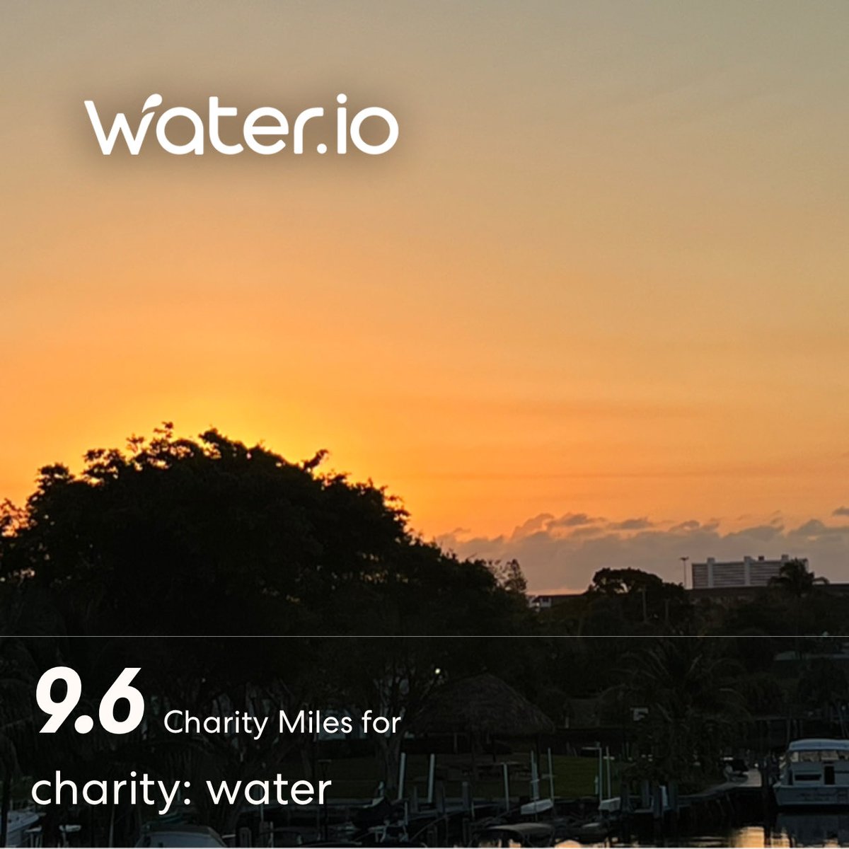 9.6 ⁦@CharityMiles⁩ Miles for ⁦@charitywater⁩ : water. Thanks to everyone who has sponsored me!
miles.app.link/e/YuZDqJa8oJb