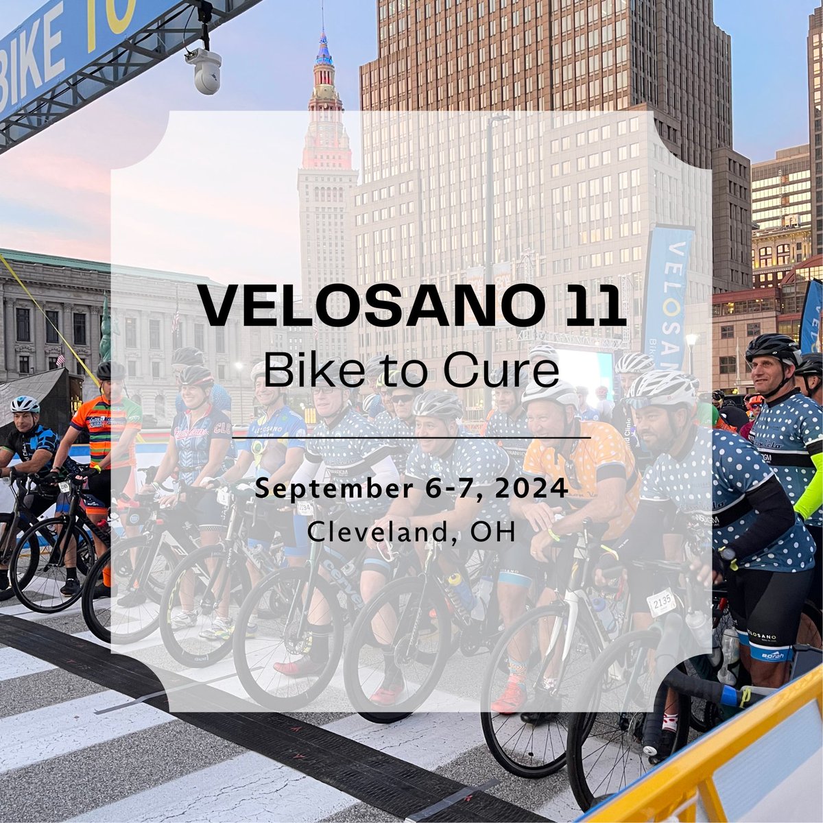We're 4 months away from VeloSano, Cleveland's annual cancer research fundraiser! Register to ride with team Case CCC at case.edu/cancer/events/….