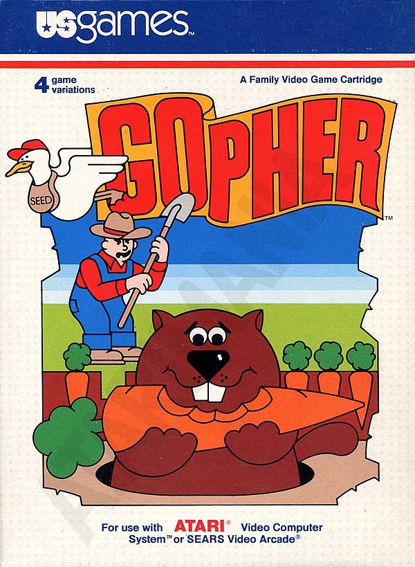 Gopher / Atari 2600 / US Games / 1982