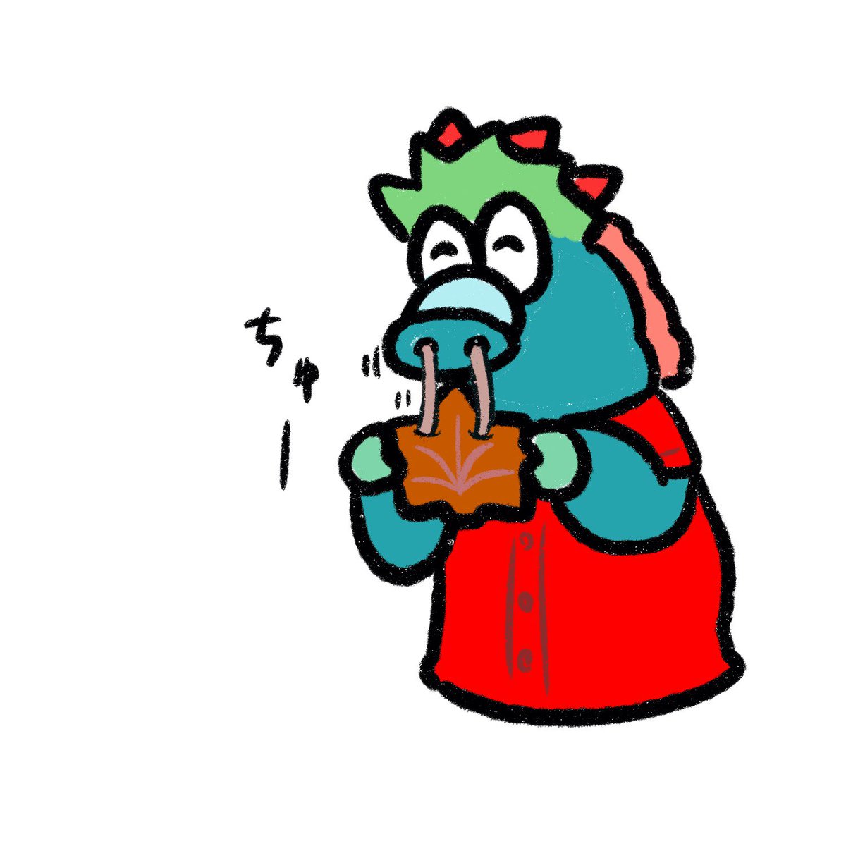 「こしあんが吸いやすそう」|ゆび(イマノ)のイラスト