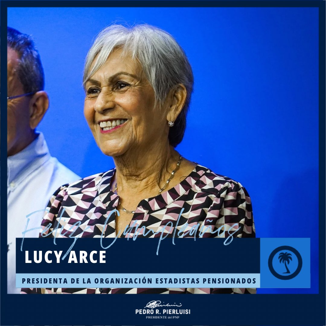 Le deseamos un muchas felicidades a quien estuvo celebrando su cumpleaños, Lucy Arce. Gracias por tu compromiso como presidenta de nuestros pensionados estadistas. Mucha salud y bendiciones siempre. ¡Un abrazo!