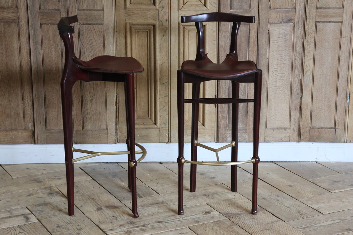 Pair of Late 20th Cent Spanish Bar Stools Inspired by Oscar Tusquets

rb.gy/9xb76e

#barstool #antiquebarstool #antiquebarstool #antiquestool #antiquefurniture #interiordesign #decor