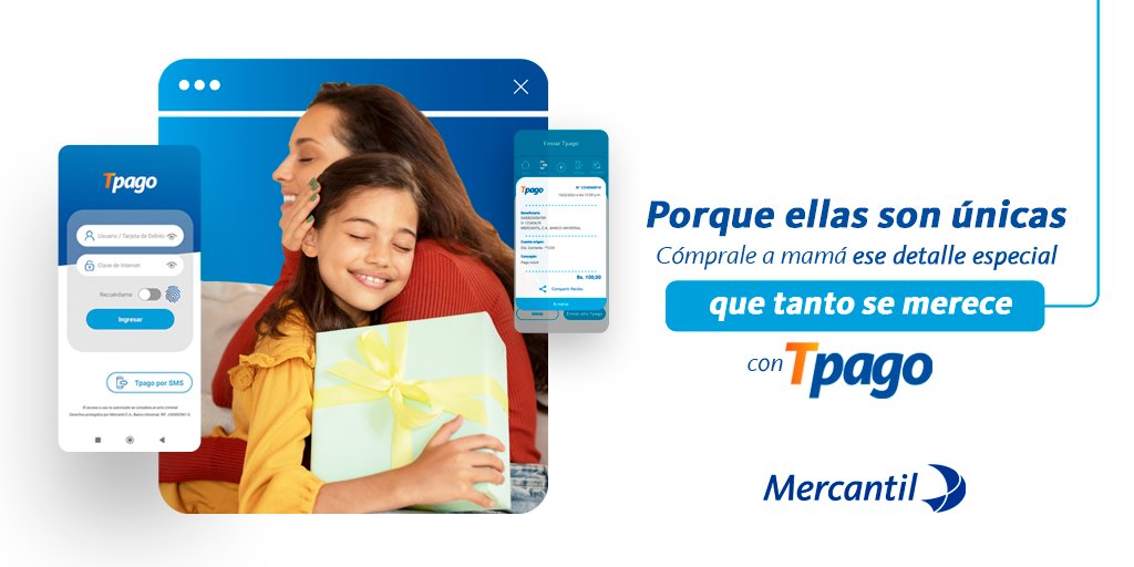 En este mes cómprale a mamá ese detalle especial que tanto se merece con Tpago.  Así que olvídate de largas filas en locales comerciales y realiza tus pagos de forma rápida y segura. Recuerda que solo necesitas tu celular ¡Es muy fácil! Realiza tus pagos a través de la App de…