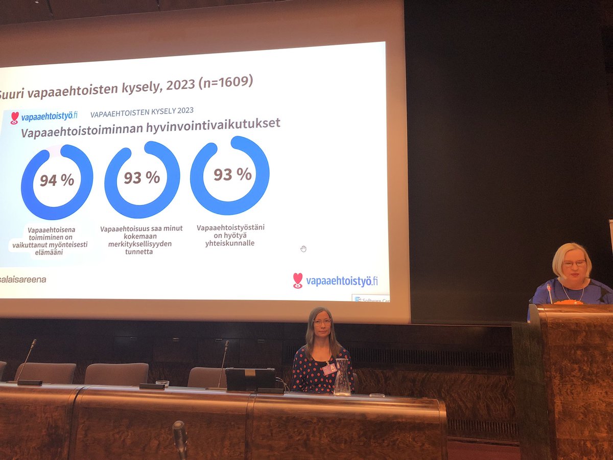 .@Annhelmi esittelee viime vuonna tehtyä tutkimusta vapaaehtoistyön koetuista hyödyistä. Toiminnalla on hyötyä yksilölle, yhteisöille ja yhteiskunnalle. #VapaaehtoistoimintaSuomessa @Kansalaisareena