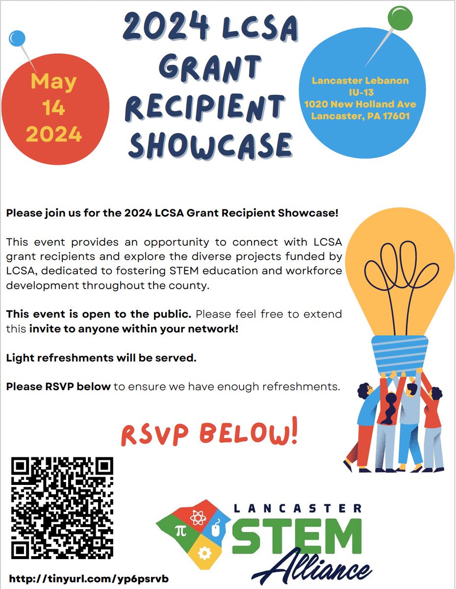 Dr. Lauren Miller (@lauren_beal26) on Twitter photo Join us for the LCSA Grant Recipient Showcase!!!
Registration: docs.google.com/forms/d/e/1FAI… Join us for the LCSA Grant Recipient Showcase!!!
Registration: docs.google.com/forms/d/e/1FAI…