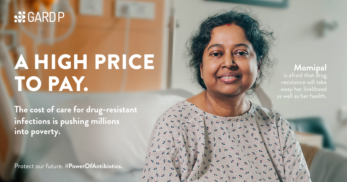 In addition to being a health threat, #AMR is an economic burden. Like Momipal, many people recovering from drug-resistant infections suffer financially. The race is on. powerofantibiotics.org