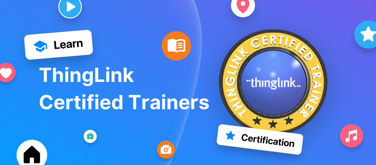 🎓 Come and learn more about the ThingLink Certified Trainers Program! 👀 Our webinar tomorrow will introduce this brand new global program & the brilliant benefits & opportunities you'll get when you join. 👩‍💻 Register for the webinar here to learn more! hubs.ly/Q02wljQJ0