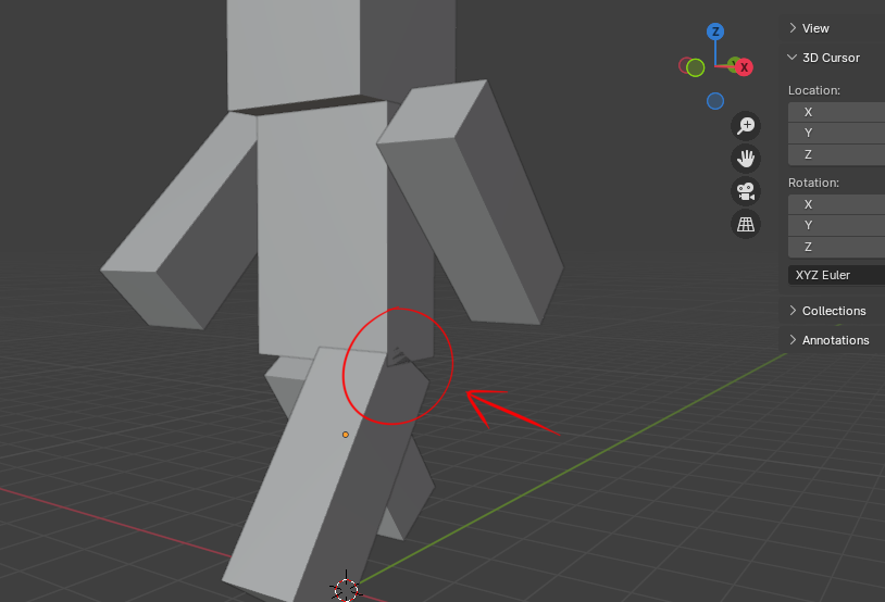 Please help! TnT I'm trying to make a minecraft 3D model and plan to texture paint this later to be Boyfriend. But there's this annoying clipping glitch that I dunno how to get rid of. #blender3D