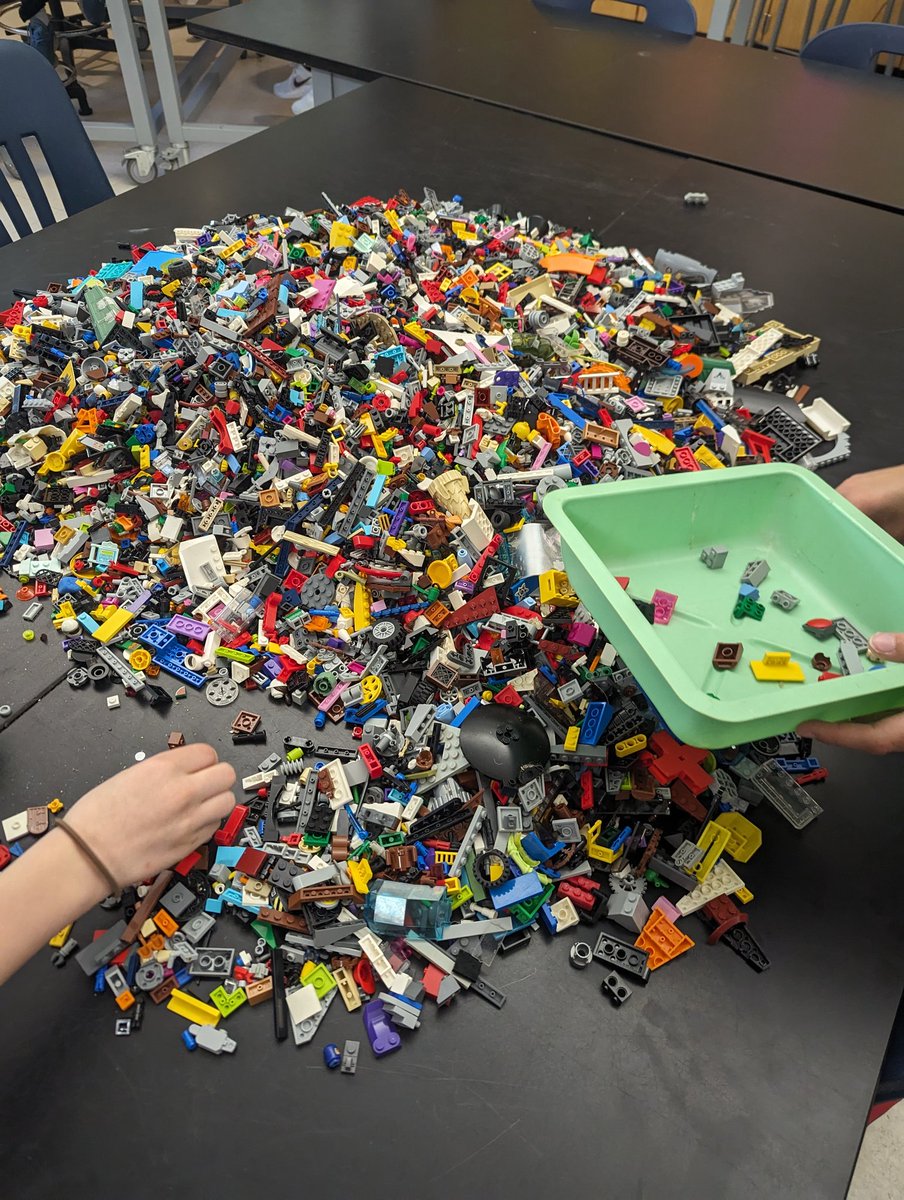 Some days you just gotta dump the #Lego blocks on the table and let the students build.